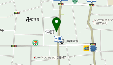 川越プリンの地図画像