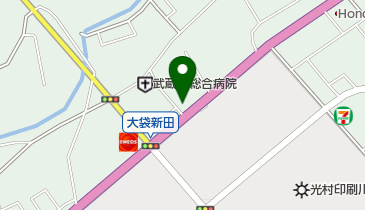 むさしの薬局の地図画像