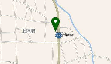 上神増公会堂の地図画像