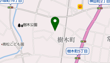 樹木区民会館の地図画像