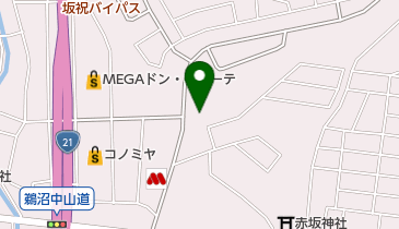 むげん鍼灸接骨院の地図画像