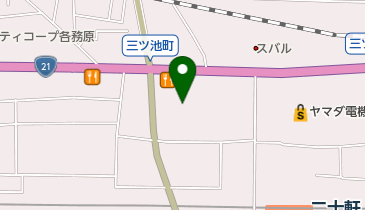 ホダカ各務原店の地図画像