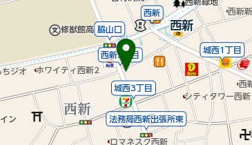 真子質店 西新店の地図画像