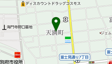 天満温泉の地図画像