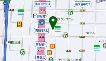 ブライダルYASUNAGA大阪心斎橋店の地図画像