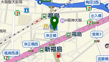 iCure針灸接骨院福島院の地図画像