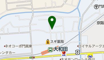 サンウォッシュ大和田店の地図画像