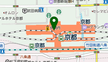 京都駅周辺地図 京都駅（京都市下京区/駅）の地図｜地図マピオン