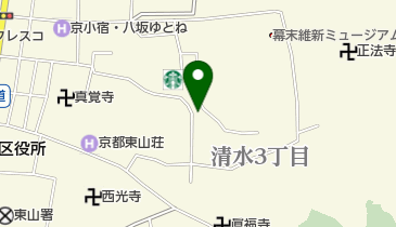 玉屋産寧坂の地図画像