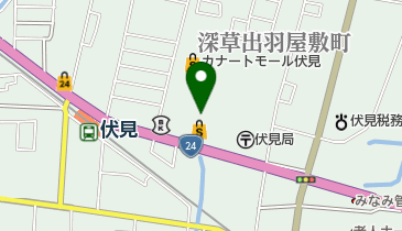 バースディカナートモール伏見店の地図画像