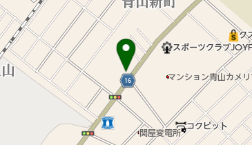 とりや動物病院の地図画像
