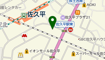 綜合警備保障株式会社長野支社佐久営業所の地図画像