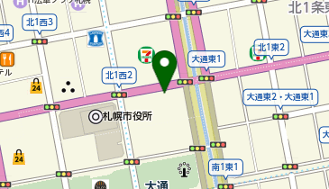 札幌市役所 教育委員会 施設 札幌市図書・情報館の地図画像