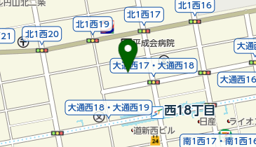 美唄焼鳥元祖三船大通店の地図画像