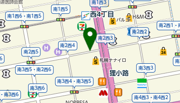 クィールサックスバーさっぽろ地下街店の地図画像