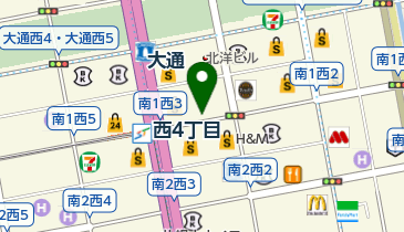 ブルガリジャパン札幌三越店の地図画像