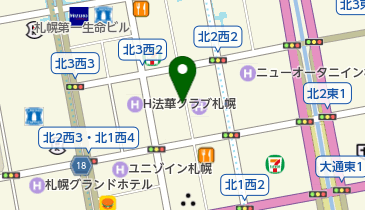 レガン札幌店の地図画像
