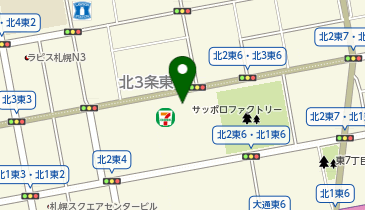 マムートストア札幌の地図画像