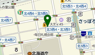 札幌公共職業安定所 札幌学生職業センターの地図画像