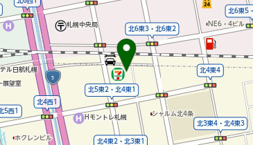 ジェイアール北海道レンタリース株式会社札幌営業所の地図画像