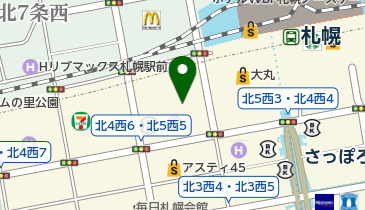 札幌市建設局北5西5駐輪場の地図画像