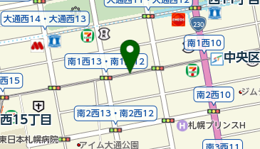 パックポーン西11丁目店の地図画像
