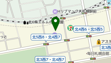 株式会社北海道観光物産興社 京王プラザホテル札幌店の地図画像