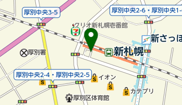 HOKKAIDOAKARENGAホテルエミシア札幌店の地図画像