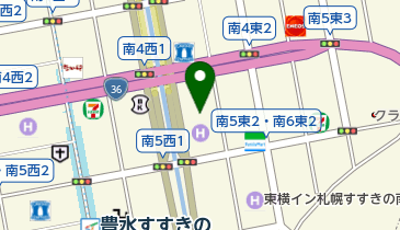 そば通本店の地図画像