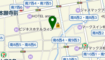 ホテルカードの地図画像