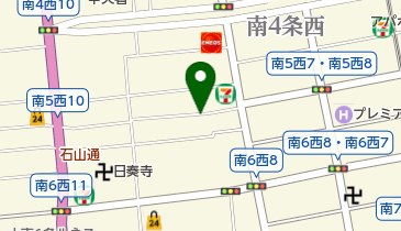 美容室良栄の地図画像