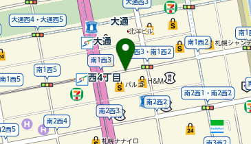 ラフィネ札幌地下街ポールタウン店の地図画像