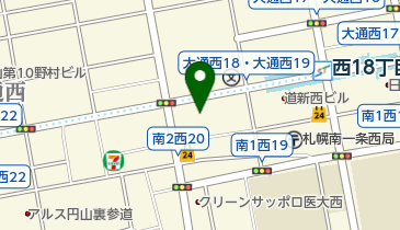 札幌市役所 保健福祉局 高齢保健福祉部 中央老人福祉センターの地図画像