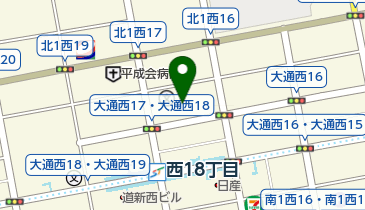 クリーンパートナー・チャオ 西17丁目店の地図画像