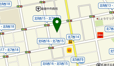 札幌市役所 区役所 中央区役所・中央保健センター 桑園まちづくりセンタの地図画像