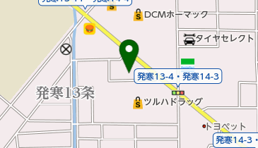 つり具の釣人札幌発寒店の地図画像