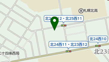 北海道大学 外国人研究者等宿泊施設の地図画像