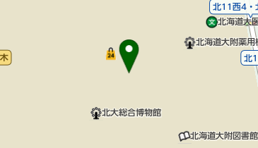北海道大学 教育学部の地図画像