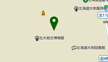 北海道大学 文学研究科・文学部の地図画像