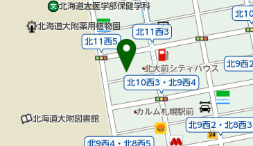 プラム薬局北10条店の地図画像