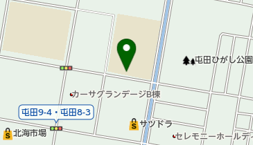 札幌市役所 子ども未来局 子ども育成部 屯田北小ミニ児童会館の地図画像