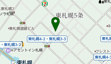 尾州鮨 東札幌店の地図画像