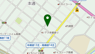 札幌市役所 区役所 白石区役所 東白石まちづくりセンターの地図画像