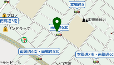 美容室GUEVARA南郷7丁目店の地図画像