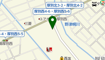 ペットショップ・ワンダードック厚別店の地図画像