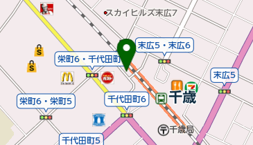 ペウレ千歳 1Fクリエイティブライフ ガスト千歳店の地図画像