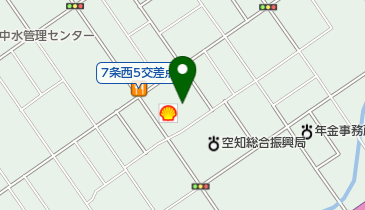不二家7条店の地図画像