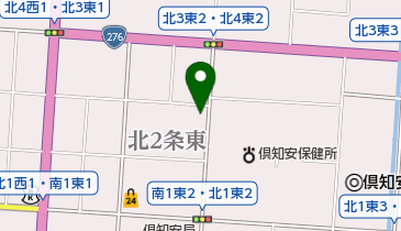 後志森林管理署の地図画像