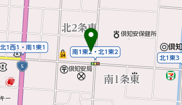 北海道教育庁後志教育局の地図画像