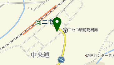 ニセコ町観光案内所の地図画像